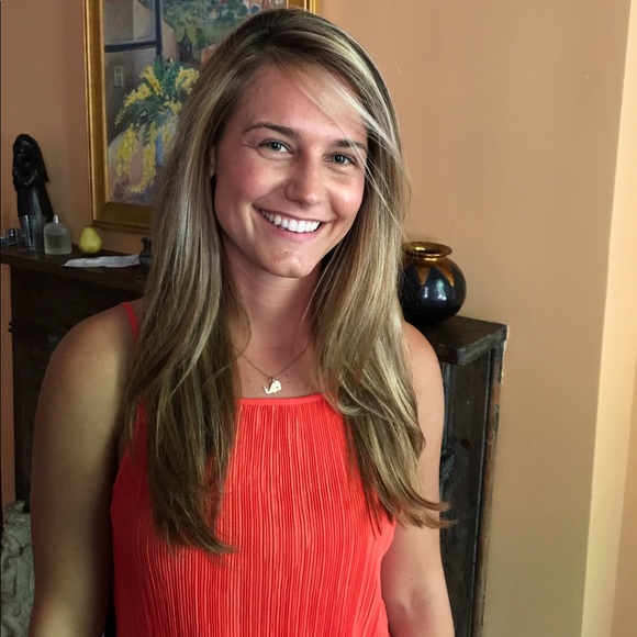 Club Monaco pleated red tank - Picture 3 of 8